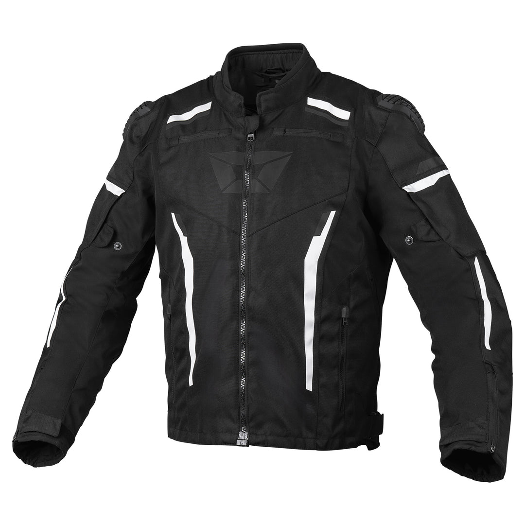 Cortech Men's Hyper-Tec 2.0 Jacket Black/White - Front View