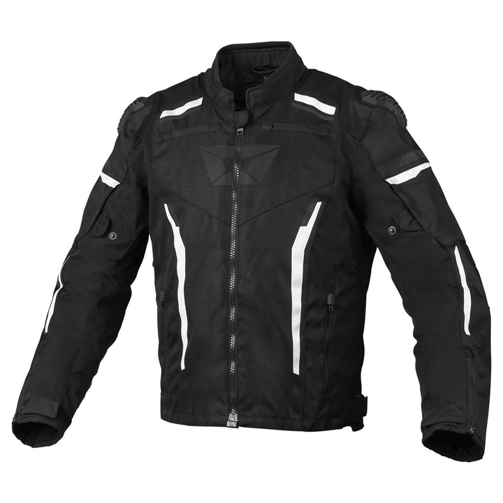 Cortech Men's Hyper-Tec 2.0 Jacket Black/White - Front View
