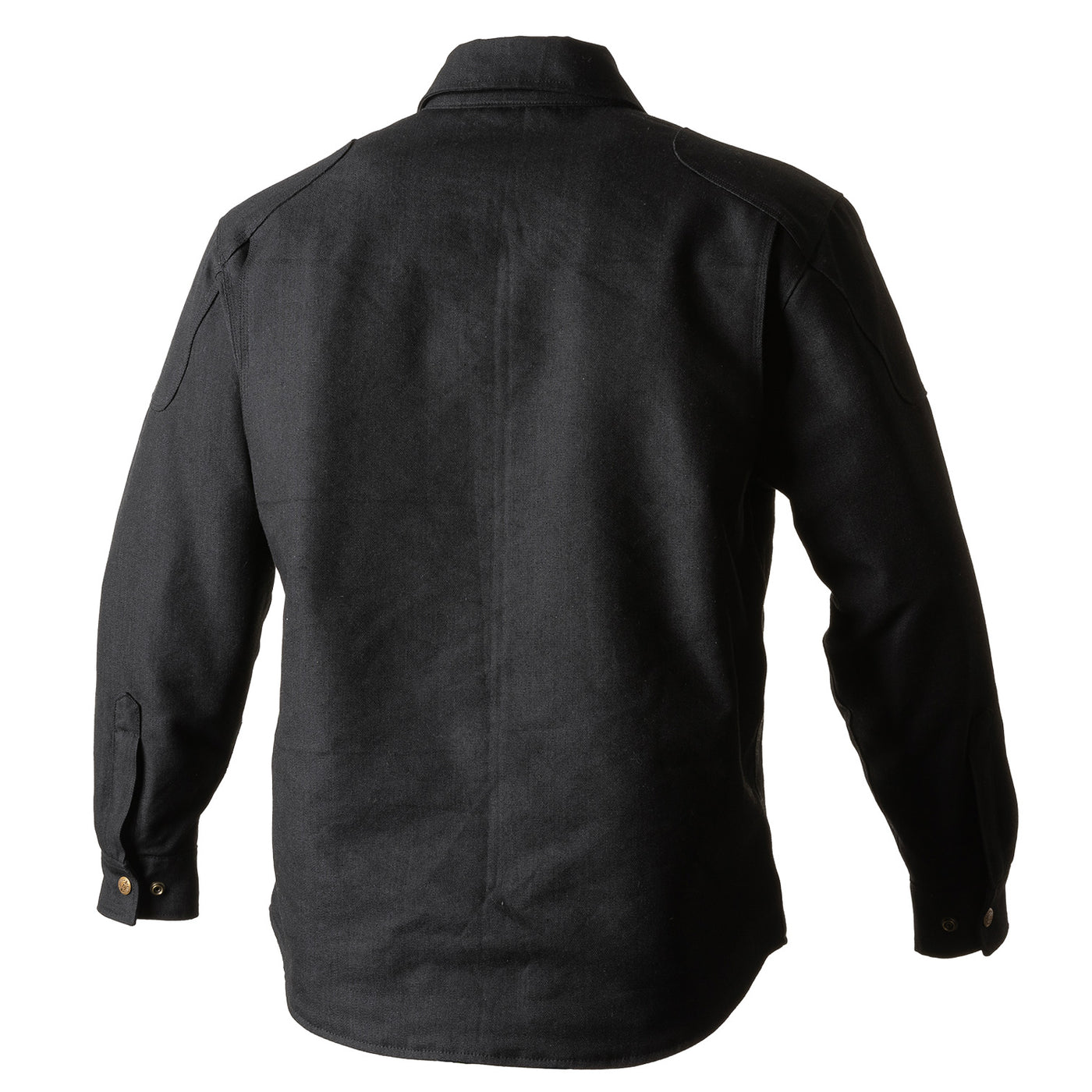 Cortech Rambler Wax Cotton Riding Shirt Black - Rear View