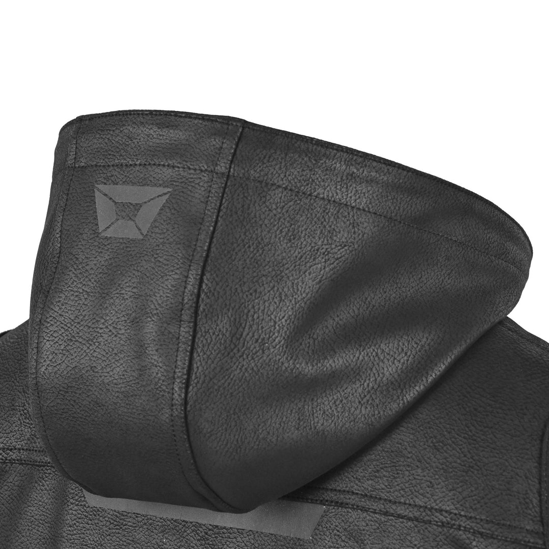 Cortech Shadow AX Jacket Black - Close-Up Rear View of Hood