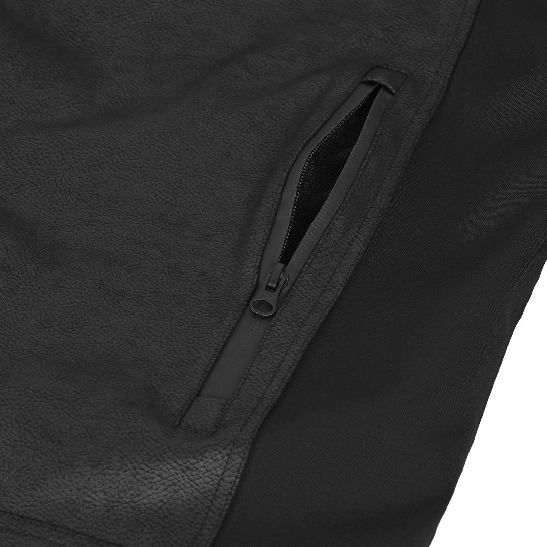 Cortech Shadow AX Jacket Black - Close-Up of Waterproof Pocket Zipper