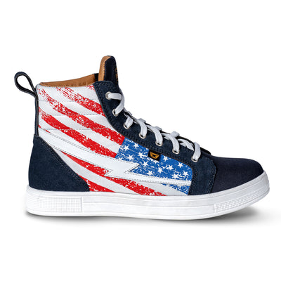 Cortech Slayer Limited Edition Flag Riding Shoes US Flag - Outer Side View