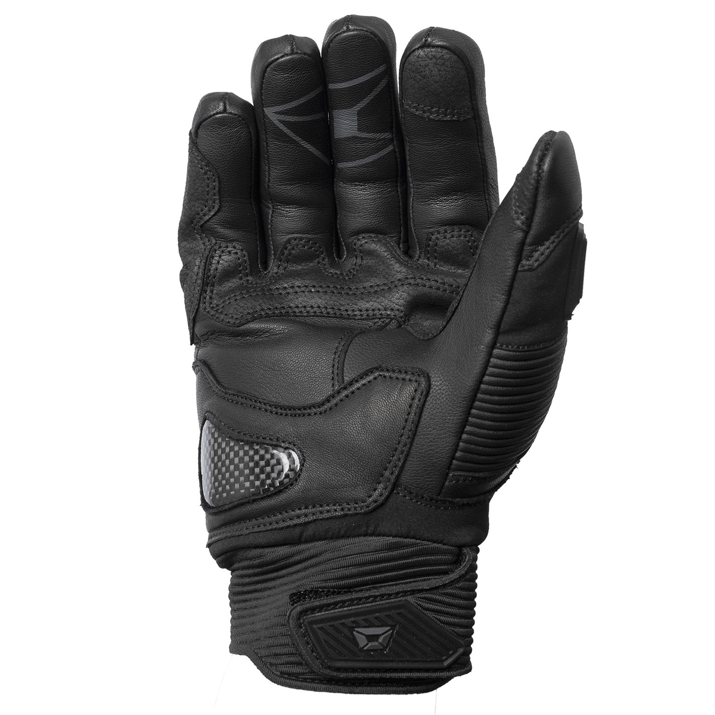 Cortech Sonic-Flo Plus Waterproof Gloves Black/Black - Palm View