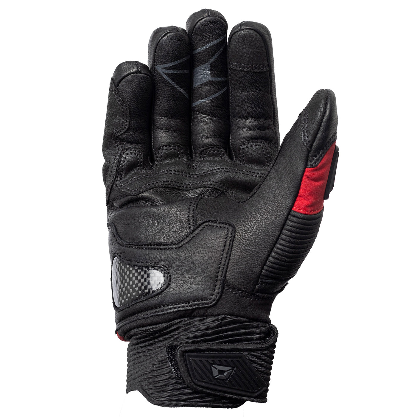 Cortech Sonic-Flo Plus Waterproof Gloves Black/Red - Palm View