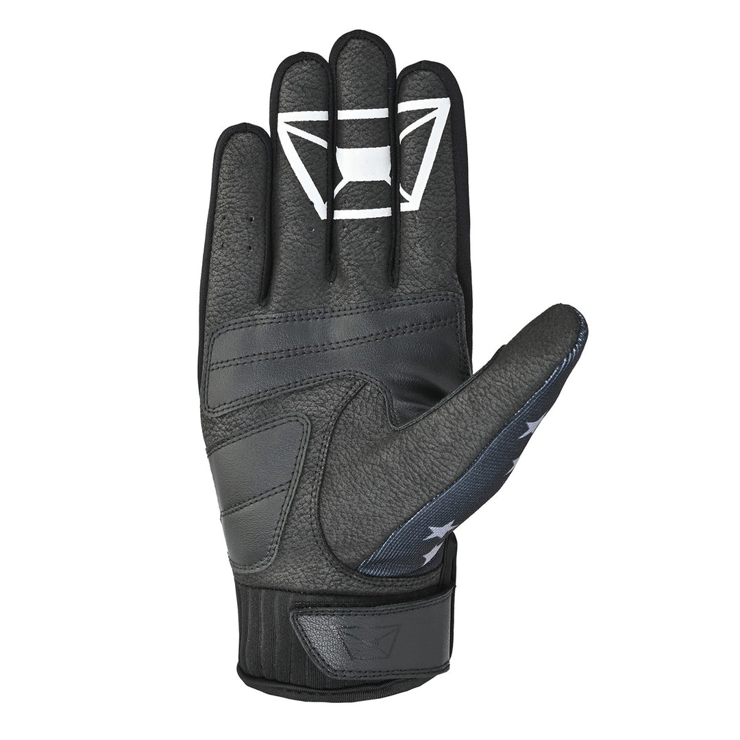 Cortech Standard Issue Flag Gloves Black/Grey - Palm View