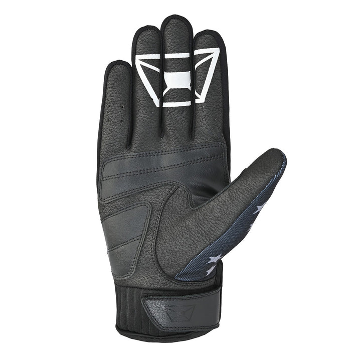 Cortech Standard Issue Flag Gloves Black/Grey - Palm View