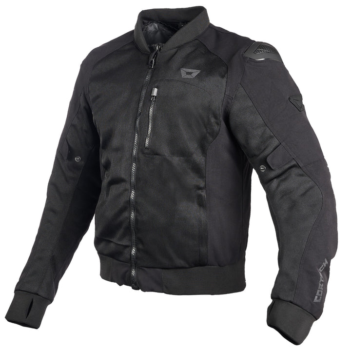 Cortech Versa-Flo Jacket Black - Front View
