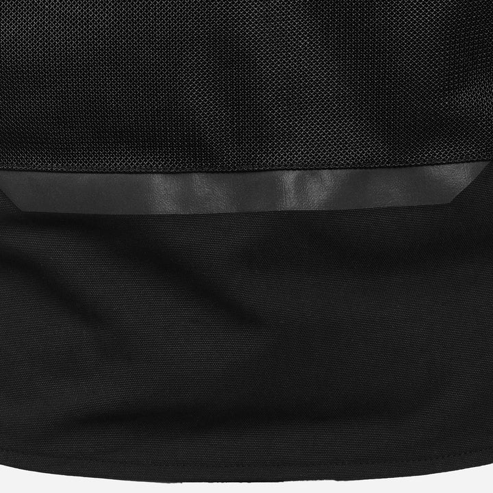 Cortech Versa-Flo Jacket Black - Close-up of Reflective Detail on Rear Vent