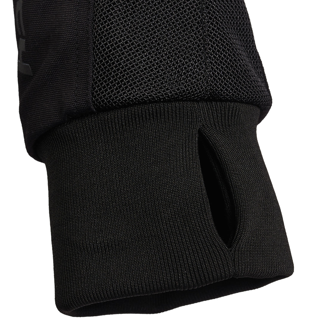 Cortech Versa-Flo Jacket Black - Close-up of Thumb Loop in Wrist Cuff