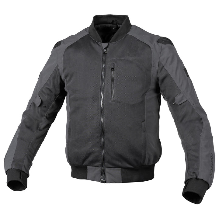 Cortech Versa-Flo Jacket Grey - Front View