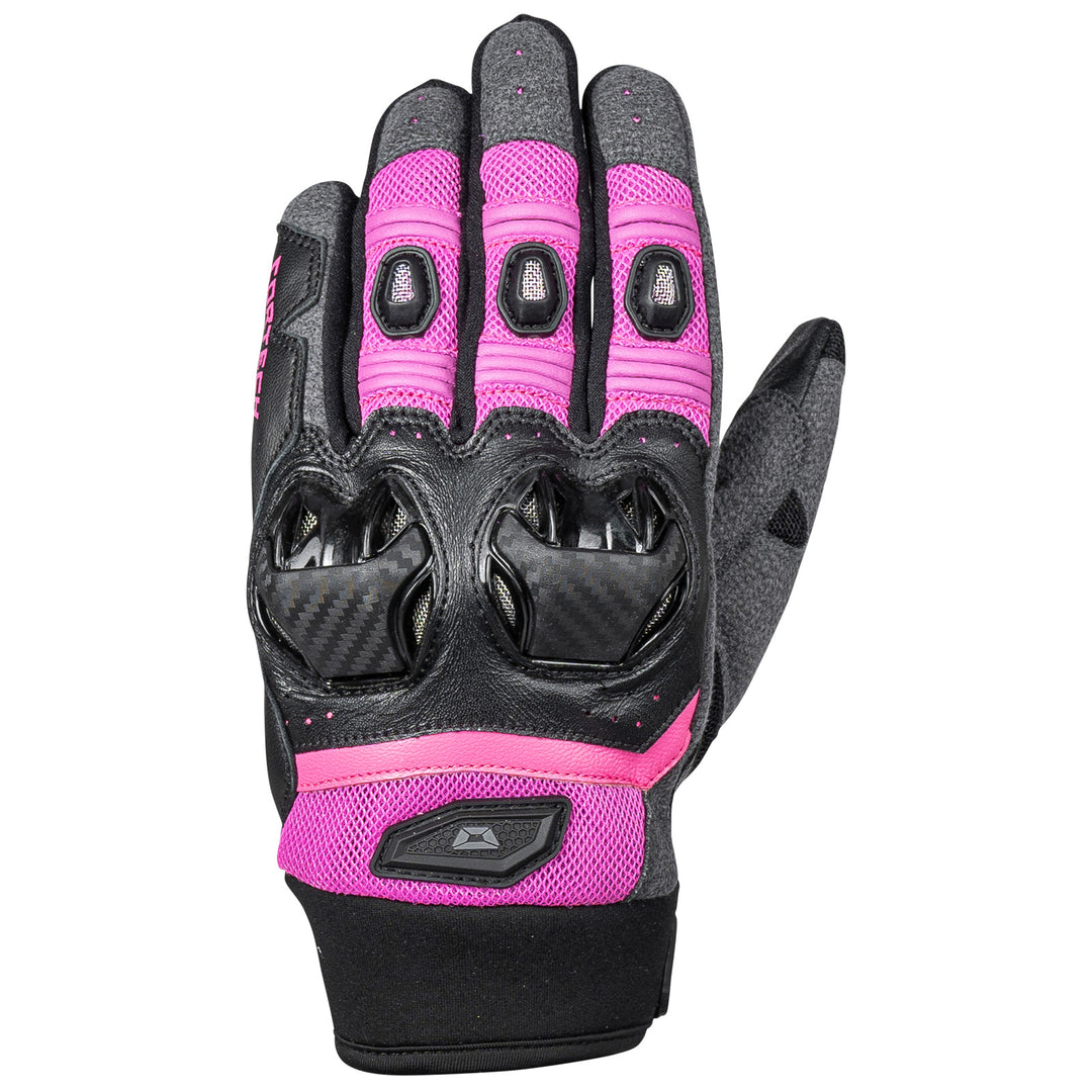 Cortech Women's Hyper-Flo 2.0 Glove Pink - Back of Hand View