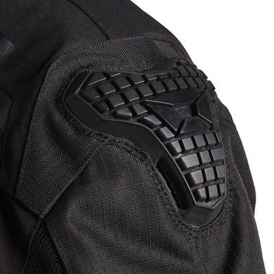 Cortech Women's Hyper-Flo Air 2.0 Jacket Black - Close-Up of Outer Shoulder Armor Detail