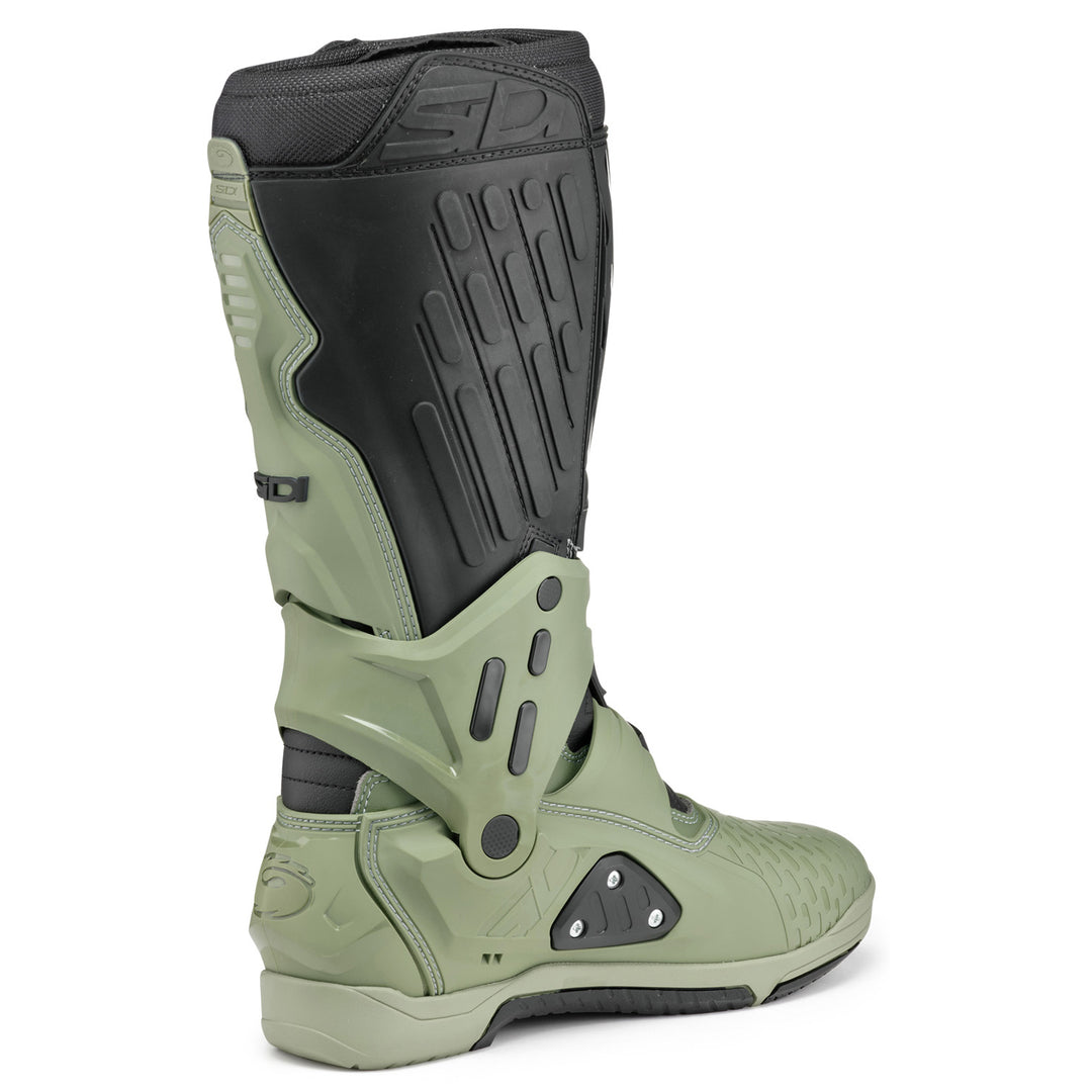 Sidi Cross Air SL Boots Army/Black - Rear Side View