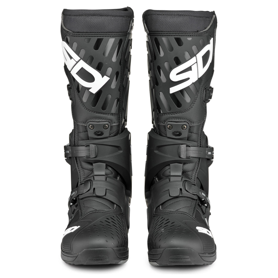 Sidi Cross Air SL Boots Black/Black - Front View of Pair