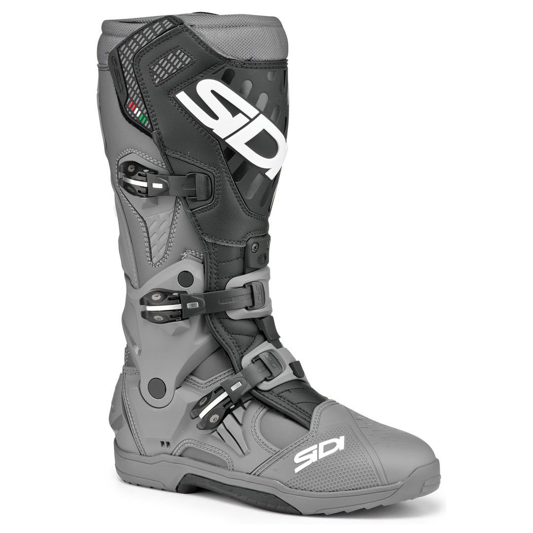 Sidi Cross Air SL Boots Gray/Black - Front Side View