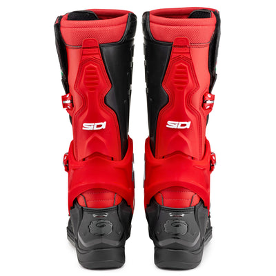 Sidi Cross Air SL Boots Black/Red - Rear View of Pair