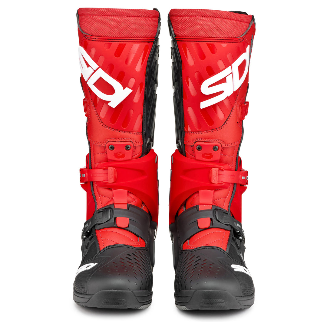Sidi Cross Air SL Boots Black/Red - Front View of Pair