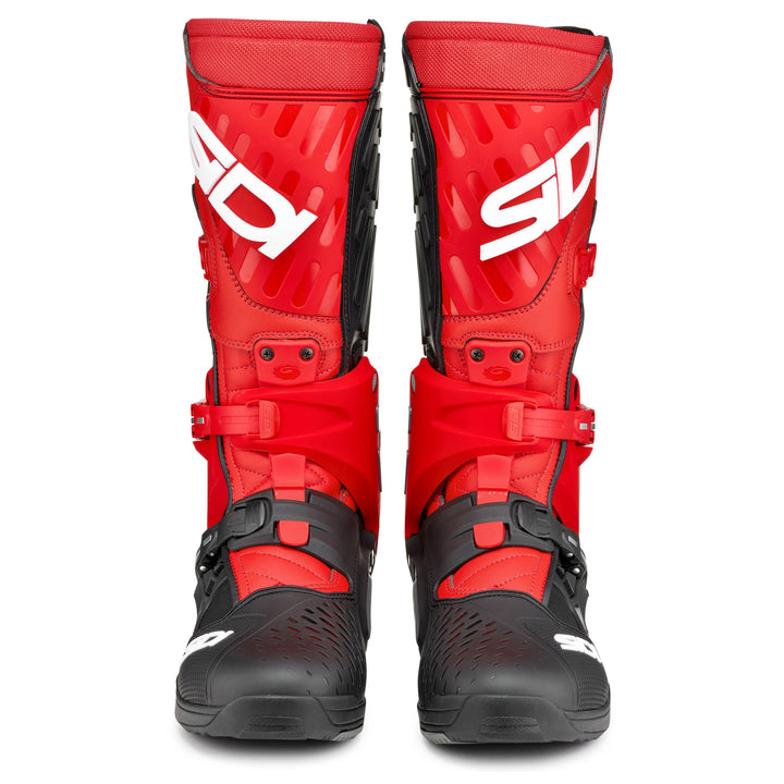 Sidi Cross Air SL Boots Black/Red - Front View of Pair