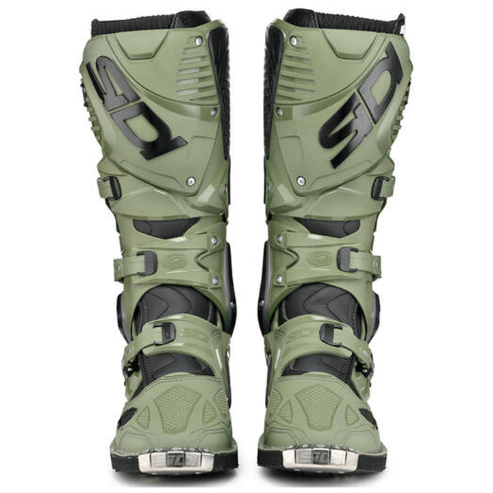 Sidi Crossfire 3 TA Boot Army/Black - Front View of Pair