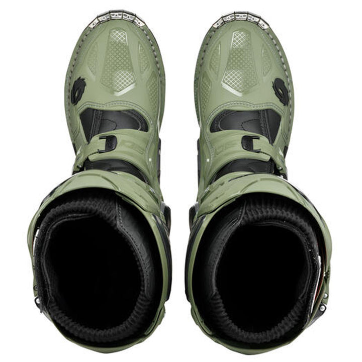Sidi Crossfire 3 TA Boot Army/Black - Top Down View of Pair