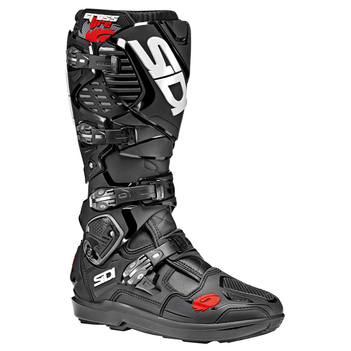 Sidi Crossfire 3 SRS Boots Black/Black - Front Side View