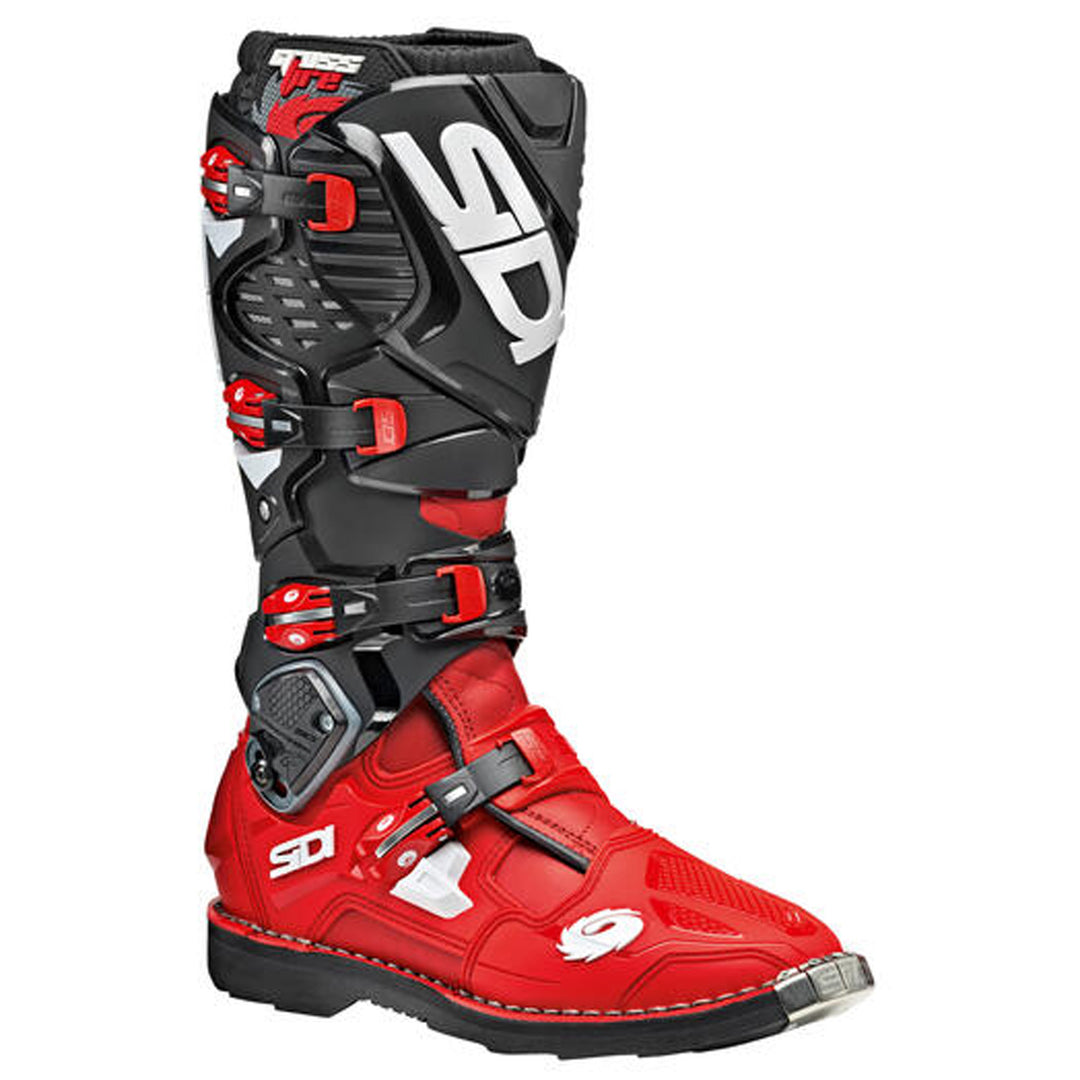 Sidi Crossfire 3 TA Boot Red/Red/Black - Front Side View