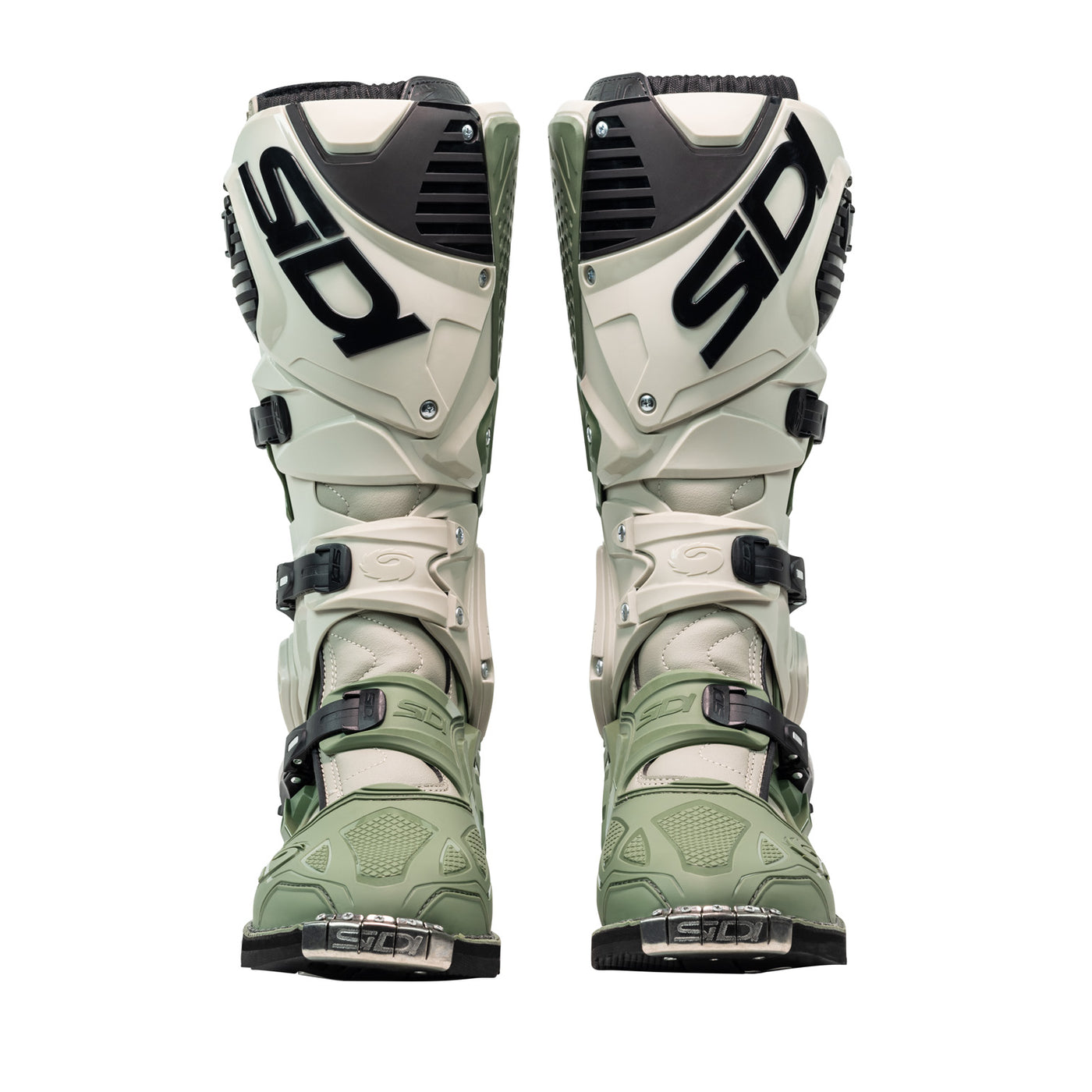 Sidi Crossfire 3 TA Boot Army/Sand - Front View of Pair