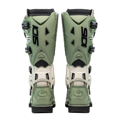 Sidi Crossfire 3 TA Boot Army/Sand - Rear View of Pair