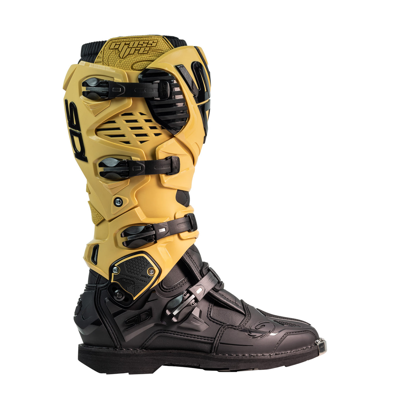 Sidi Crossfire 3 TA Boot Gold/Black - Outer Side View