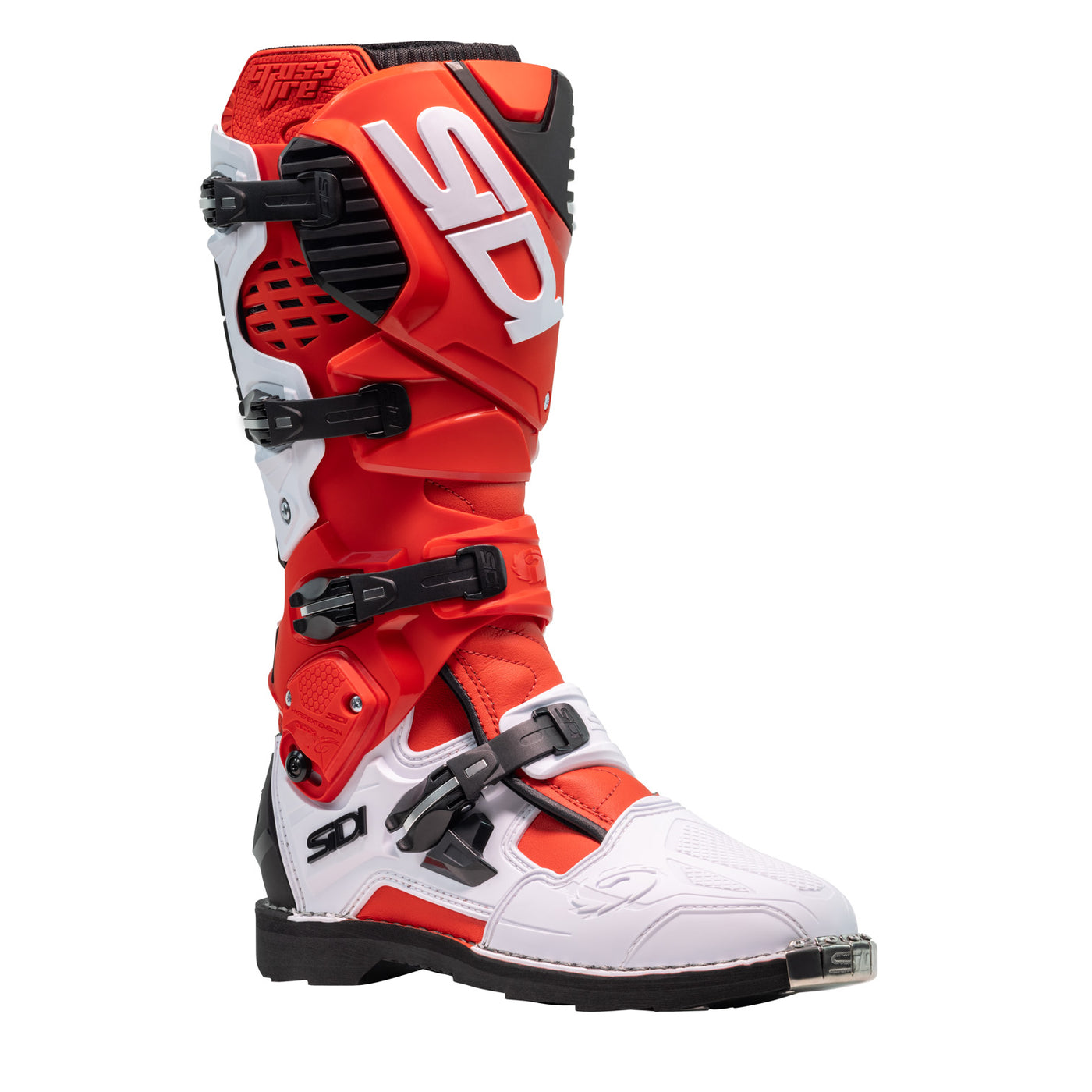 Sidi Crossfire 3 TA Boot Red/White - Front Side View