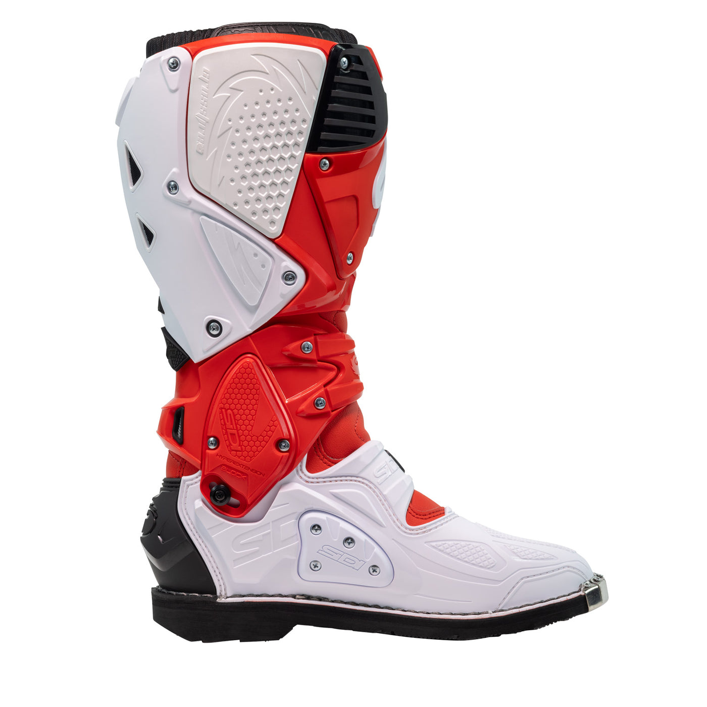 Sidi Crossfire 3 TA Boot Red/White - Inner Side View