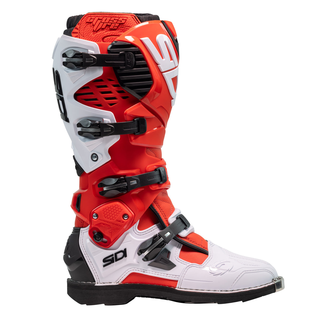 Sidi Crossfire 3 TA Boot Red/White - Outer Side View