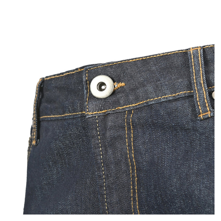 Cortech AA Dyneema Riding Jeans Dark Blue - Close-Up of Front Button