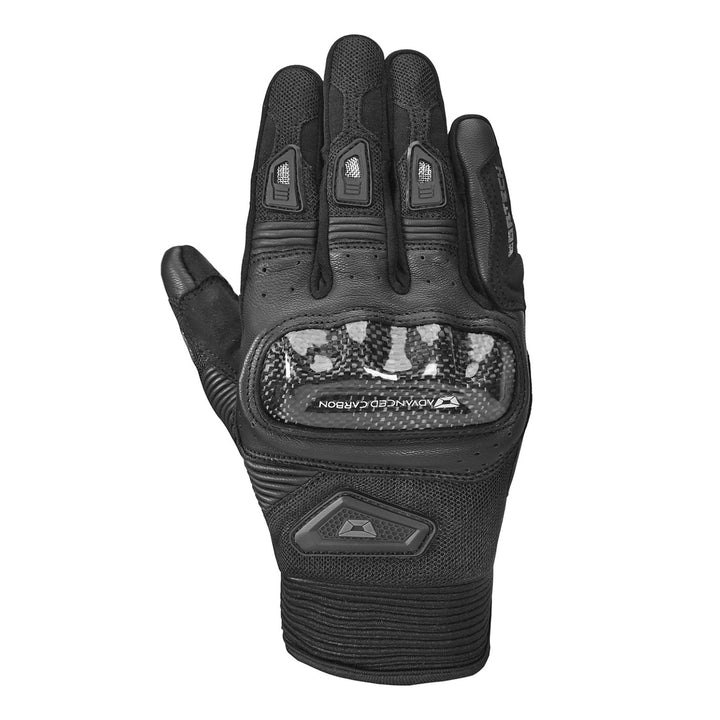 Cortech Apex Air Gloves Black - Back of Hand View