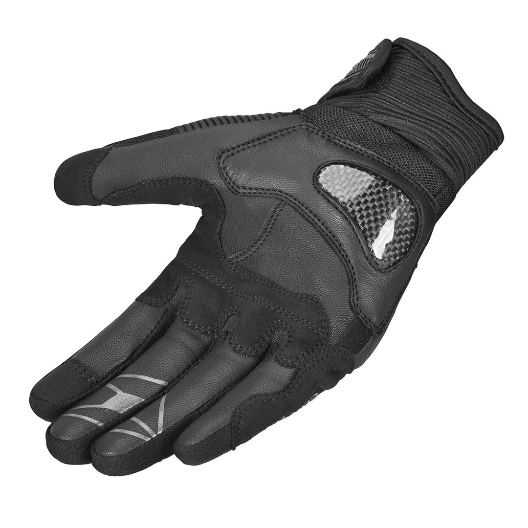 Cortech Apex Air Gloves Black - Angled Palm View