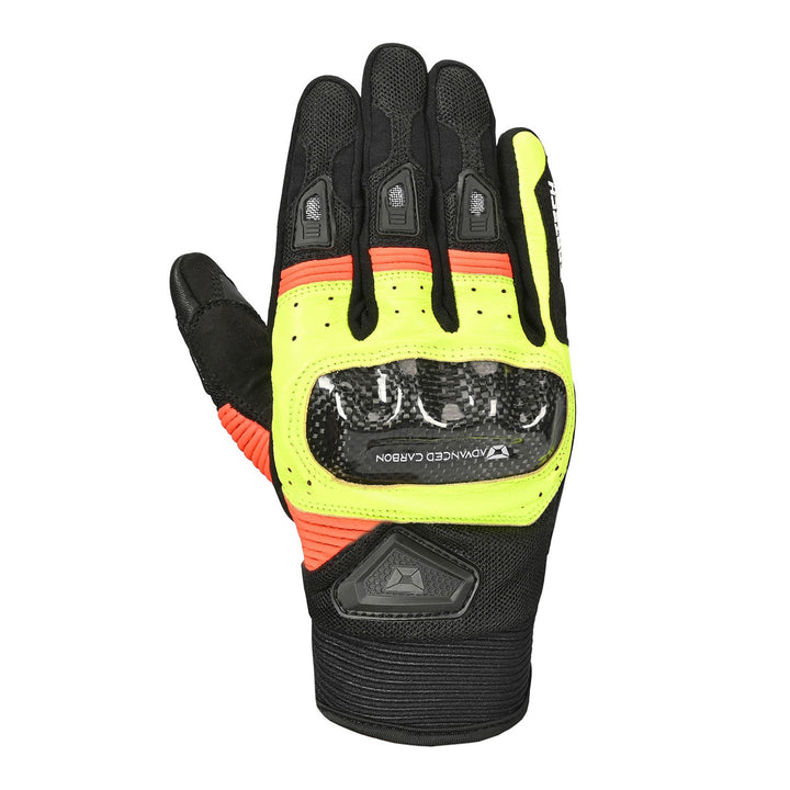 Cortech Apex Air Gloves Toxic - Back of Hand View
