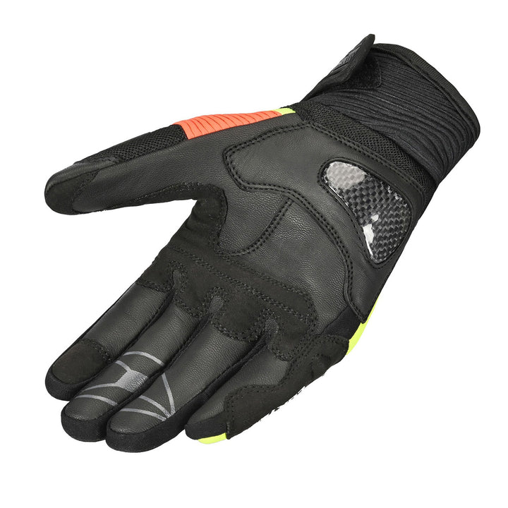 Cortech Apex Air Gloves Toxic - Angled Palm View