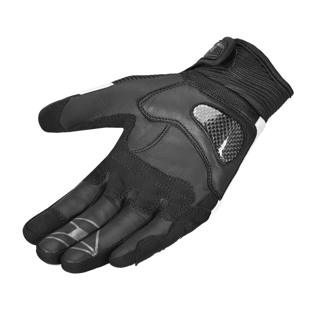 Cortech Apex Air Gloves White - Angled Palm View