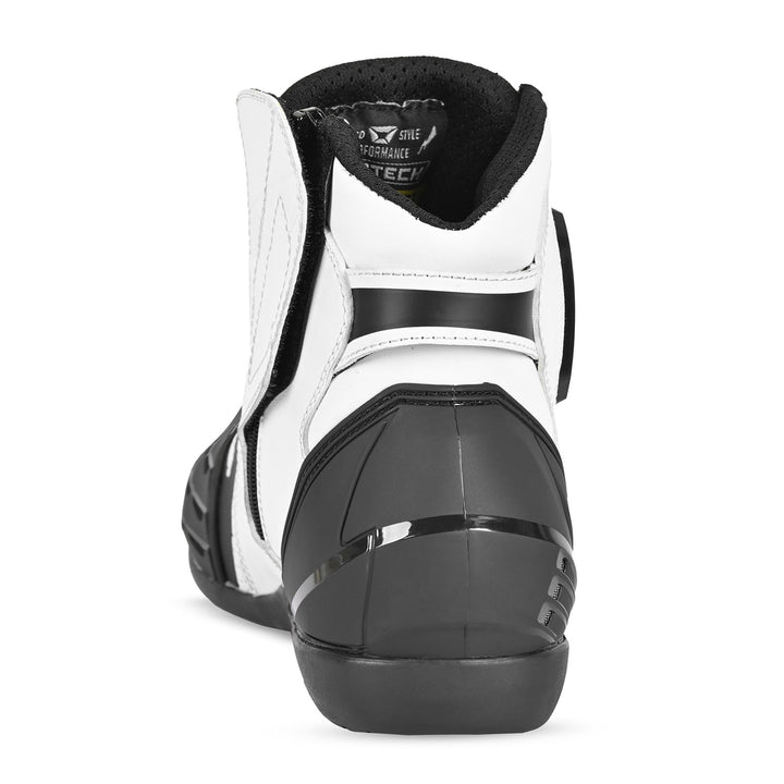 Cortech Men's Sport Lite Boots Black/White - Rear View