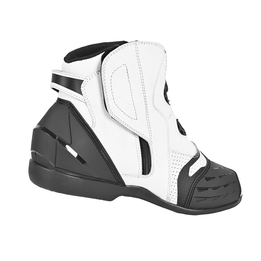 Cortech Men's Sport Lite Boots Black/White - Angled Inner Side View