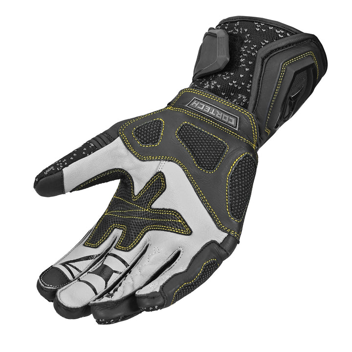 Cortech Revo RR V2 Gloves Black - Angled Palm View