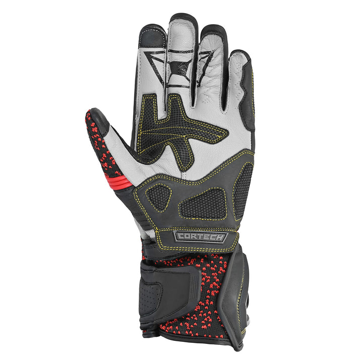 Cortech Revo RR V2 Gloves Black/Red - Palm View