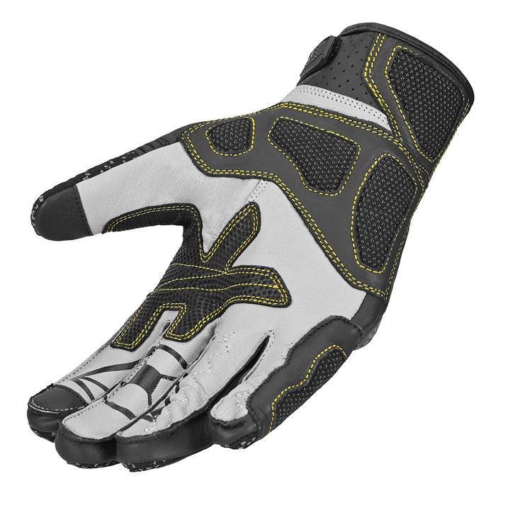 Cortech Revo ST V2 Gloves Black - Angled Palm View