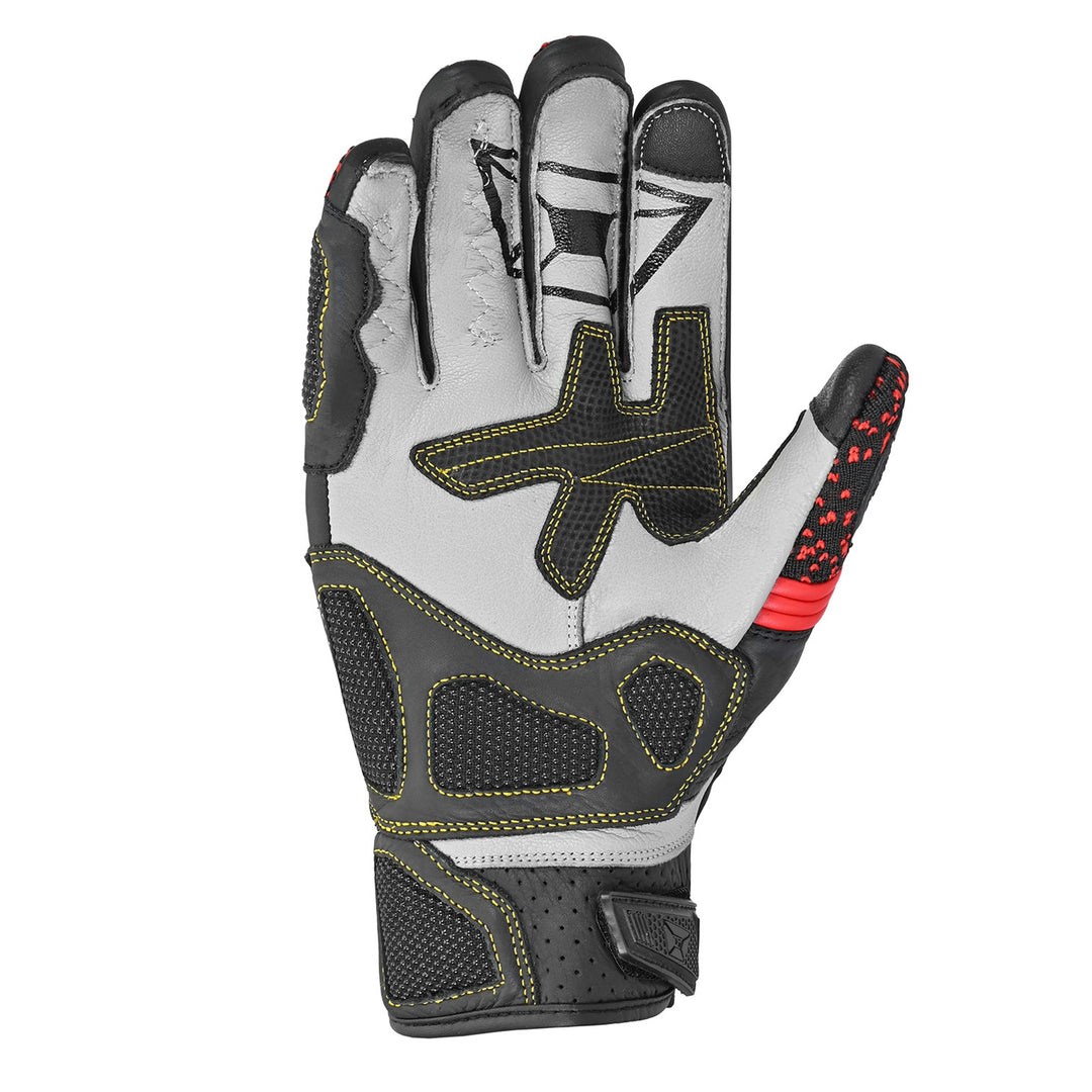 Cortech Revo ST V2 Gloves Black/Red - Palm View