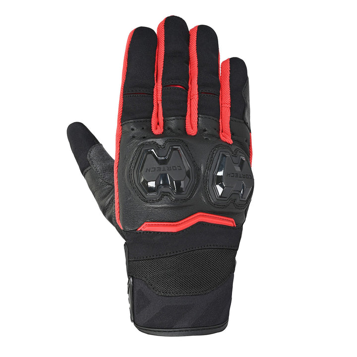 Cortech Sport Lite Gloves Black/Red - Back of Hand View