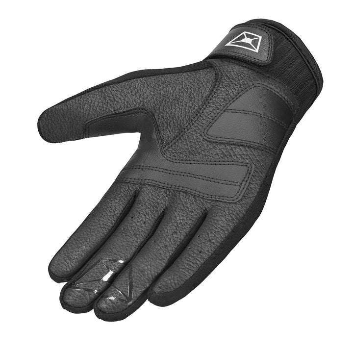 Cortech Standard Issue Bones Gloves Black/White - Angled Palm View