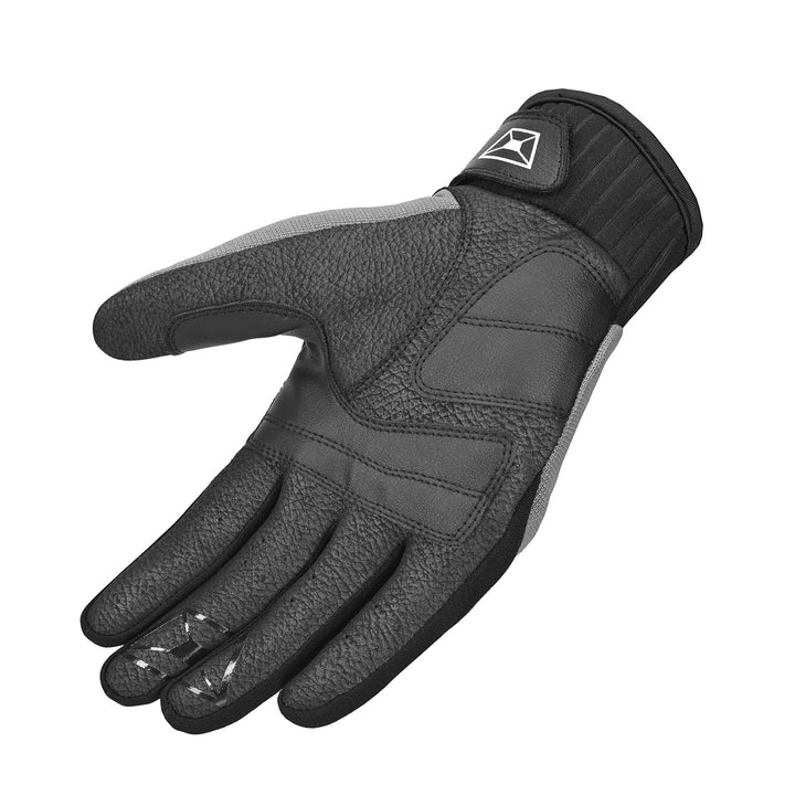 Cortech Standard Issue Bones Gloves Grey/White - Angled Palm View