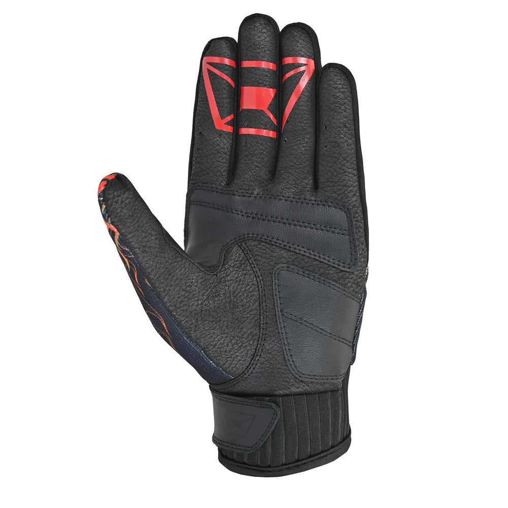Cortech Standard Issue Flame Gloves Flames - Palm View