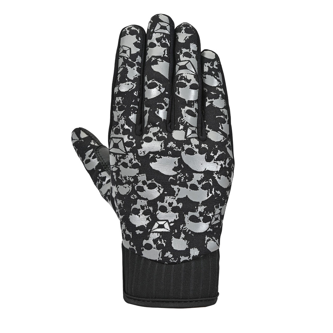 Cortech Standard Issue Skull Gloves Skulls - Back of Hand View