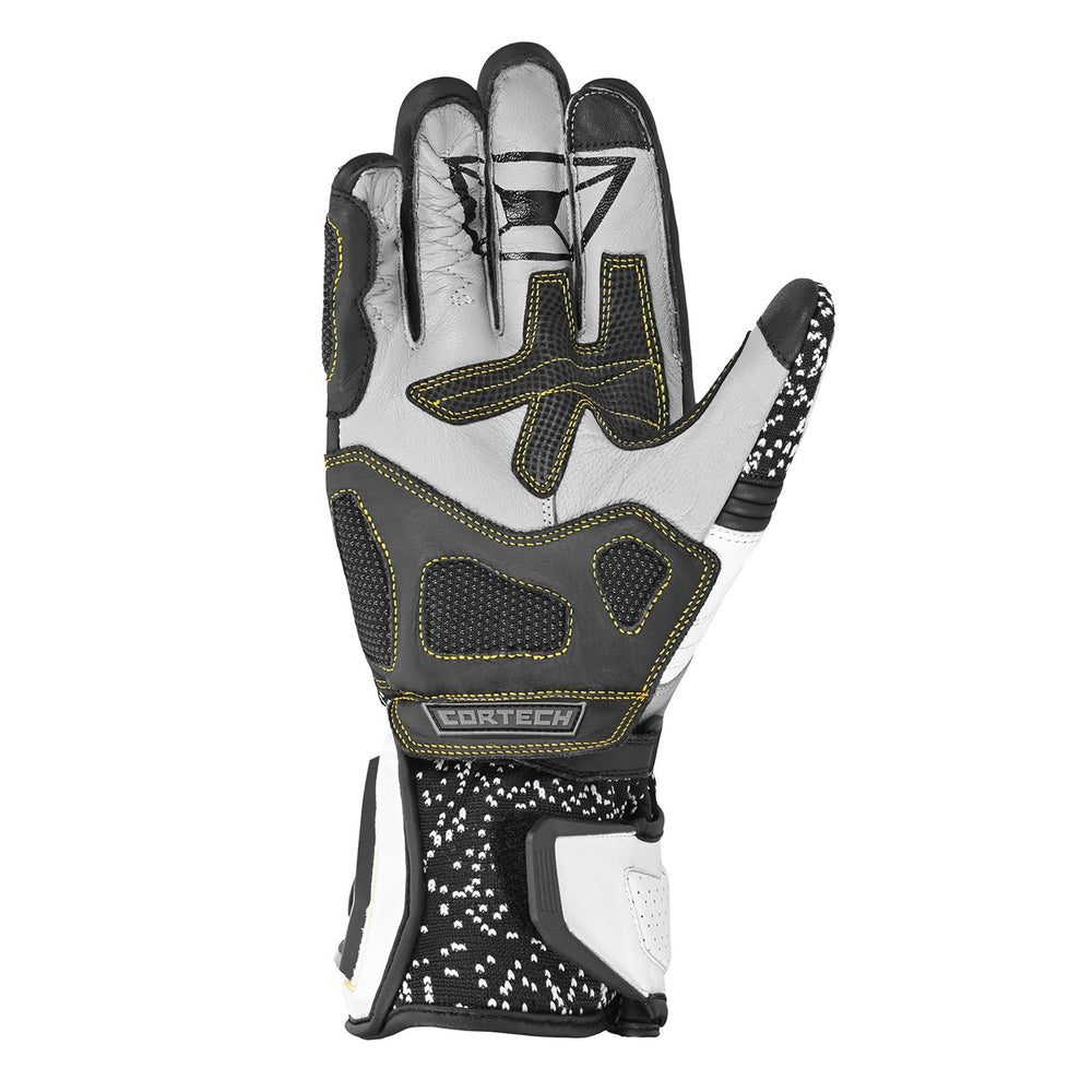 Cortech Women's Revo RR V2 Gloves Black/White - Palm View